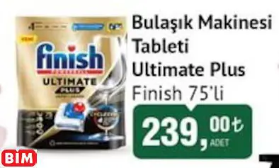FİNİSH BULAŞIK MAKİNESİ TABLETİ ULTİMATE PLUS
